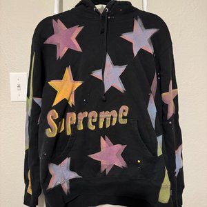 Supreme Limited Edition Hoodie - Black with star print - Small - Gender Neutral